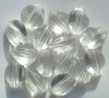 15 22x20mm Four Sided Pinched Crystal Oval Vintage Acrylics